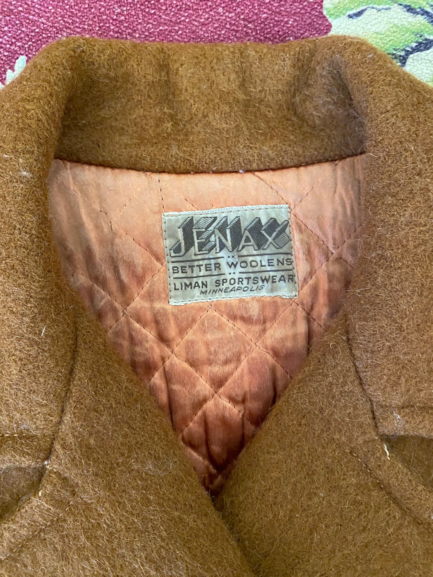 1930s Rare Brown Embroidered Cropped Ski Winter Jacket- S/M