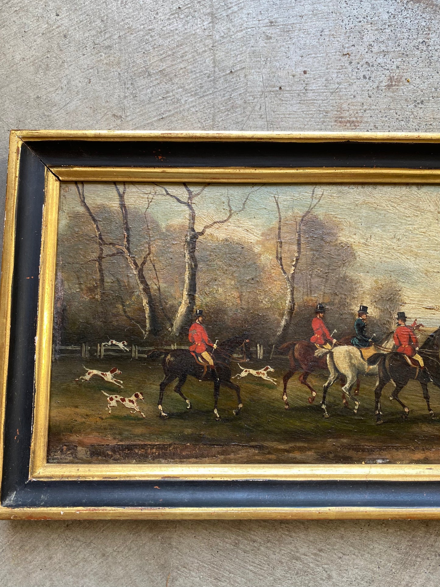 19th Century English Country Hunting Scene