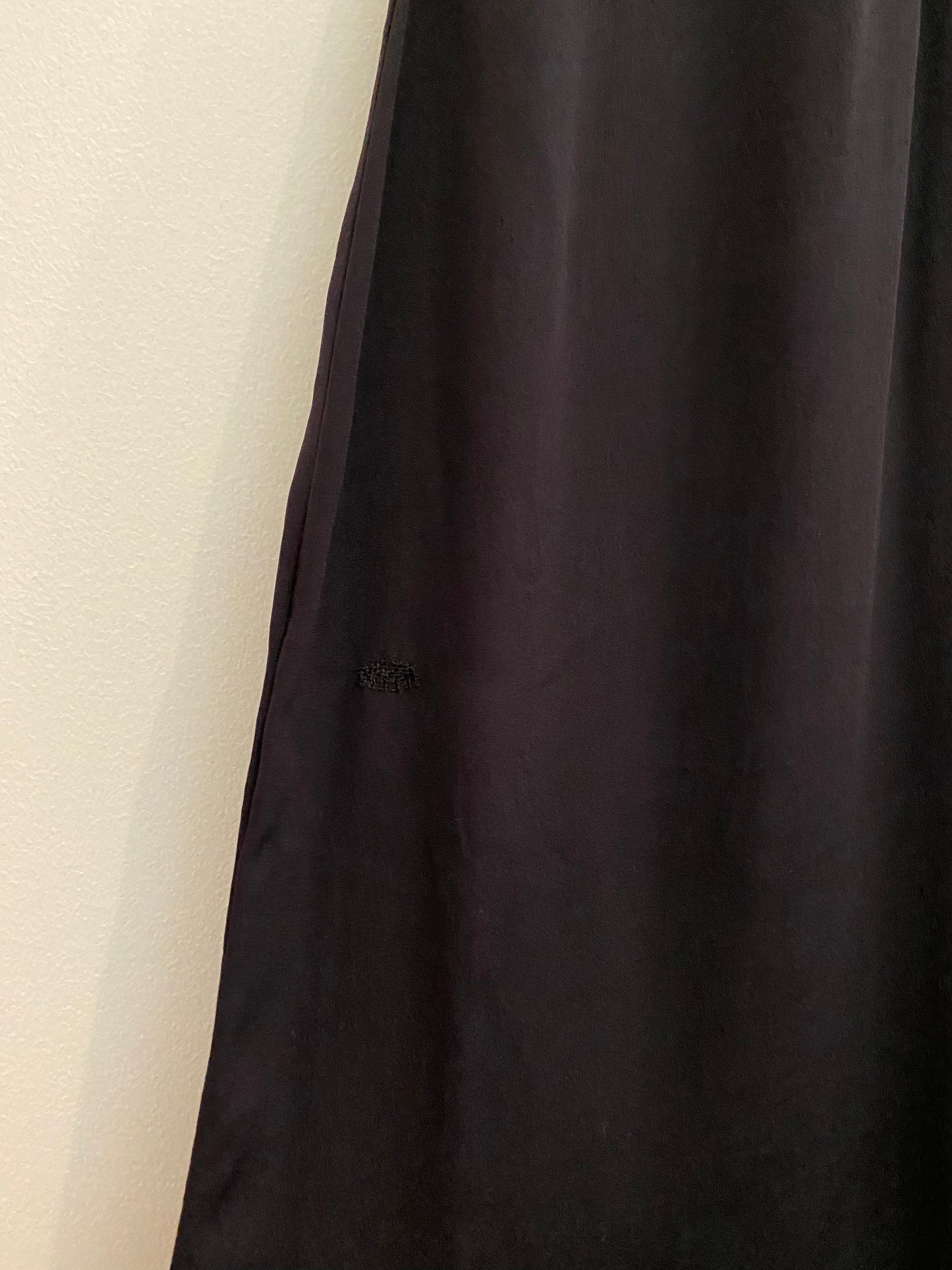 1930s Black Rayon + Ecru Lace Dress- S/M