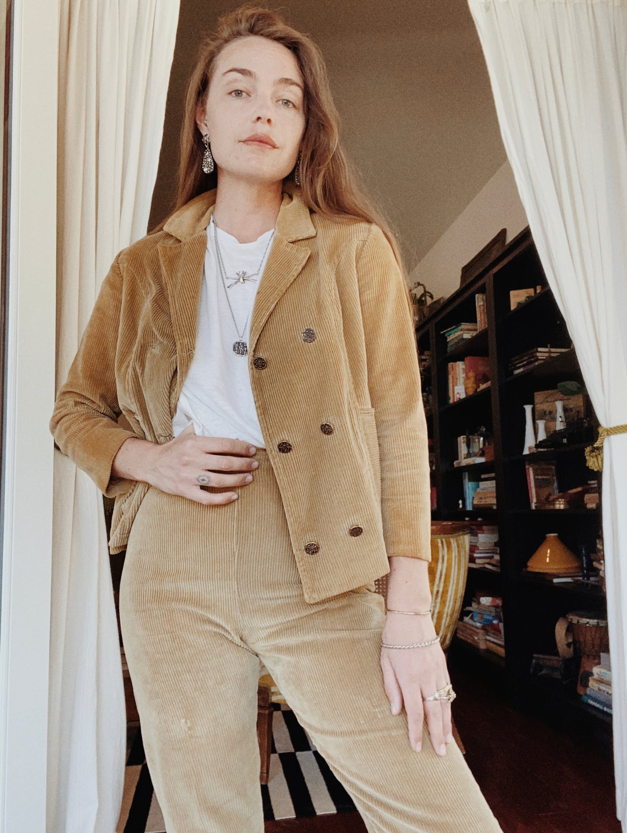 1960s Tan Corduroy Suit Set- 4/5