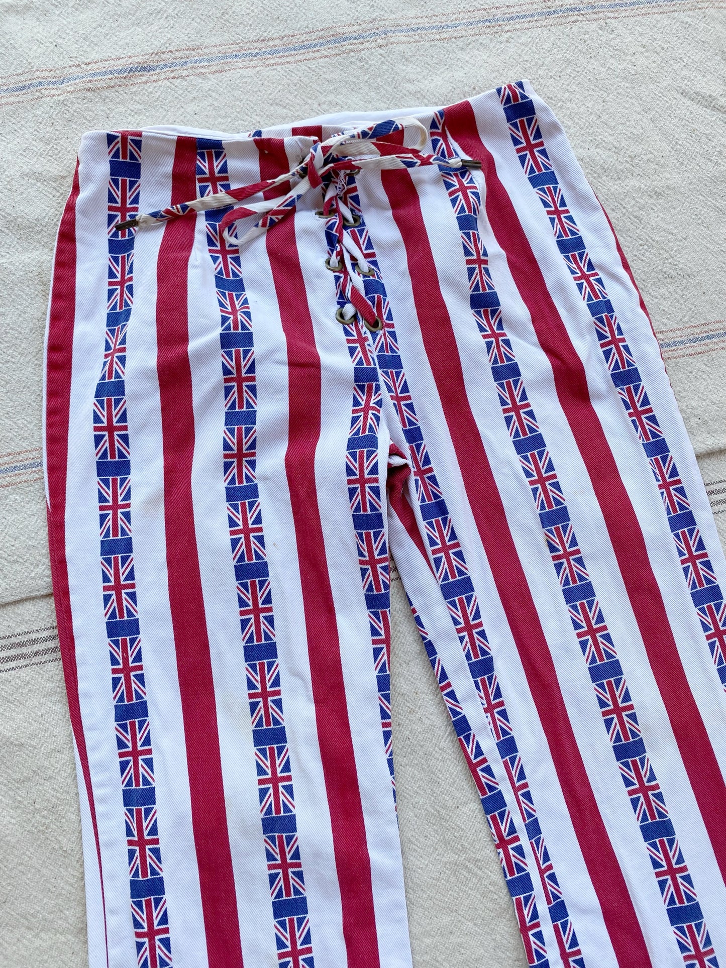 1960s British Flag Lace Up Pants- 6