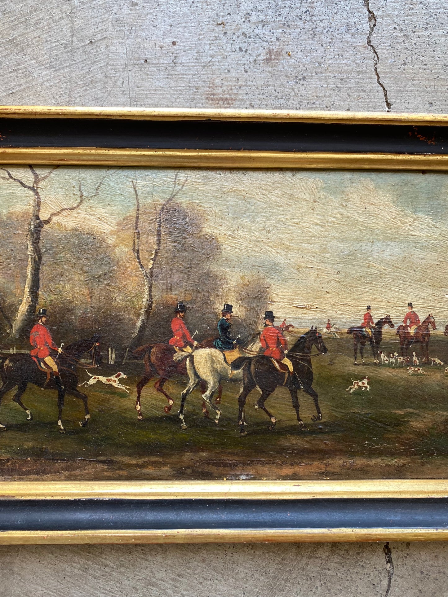 19th Century English Country Hunting Scene