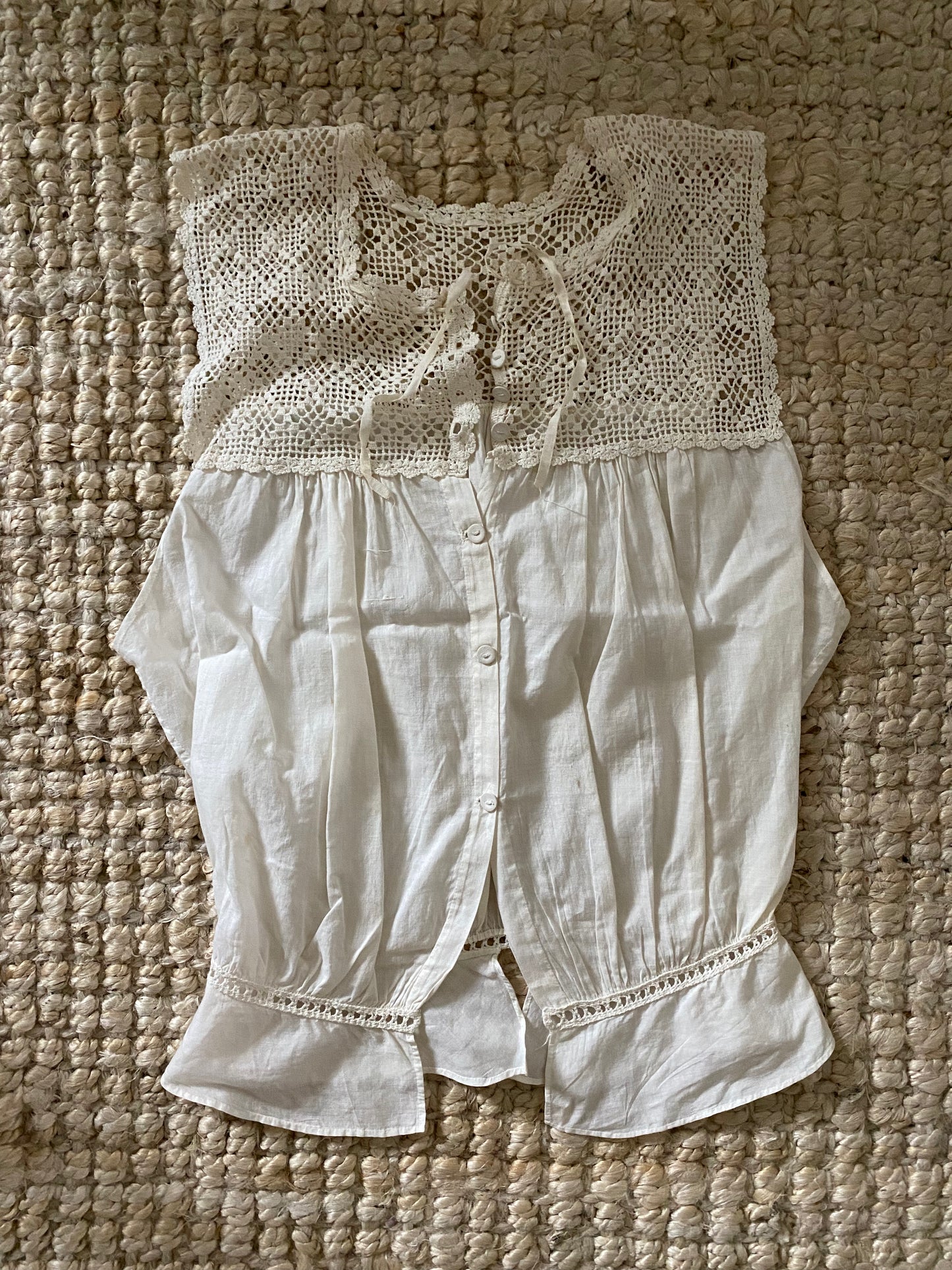 Darling Edwardian Crocheted Camisole- M
