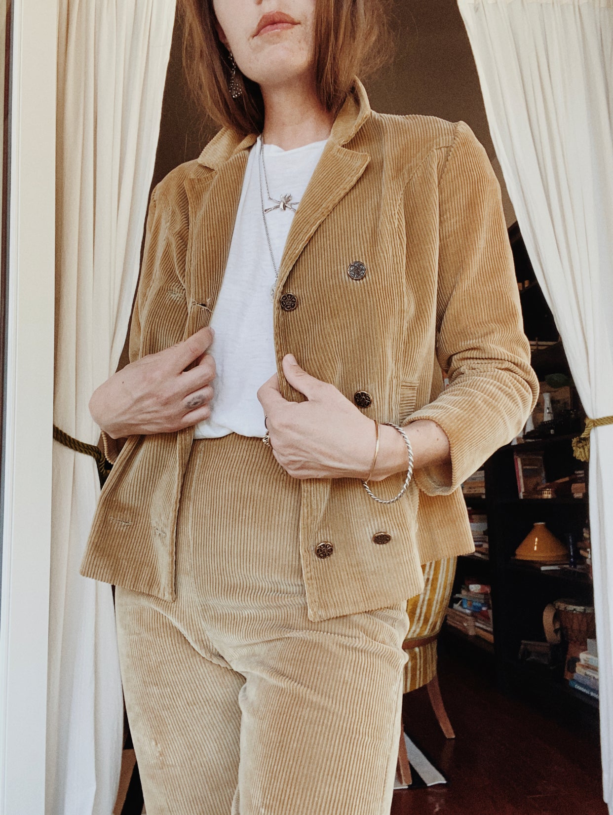 1960s Tan Corduroy Suit Set- 4/5