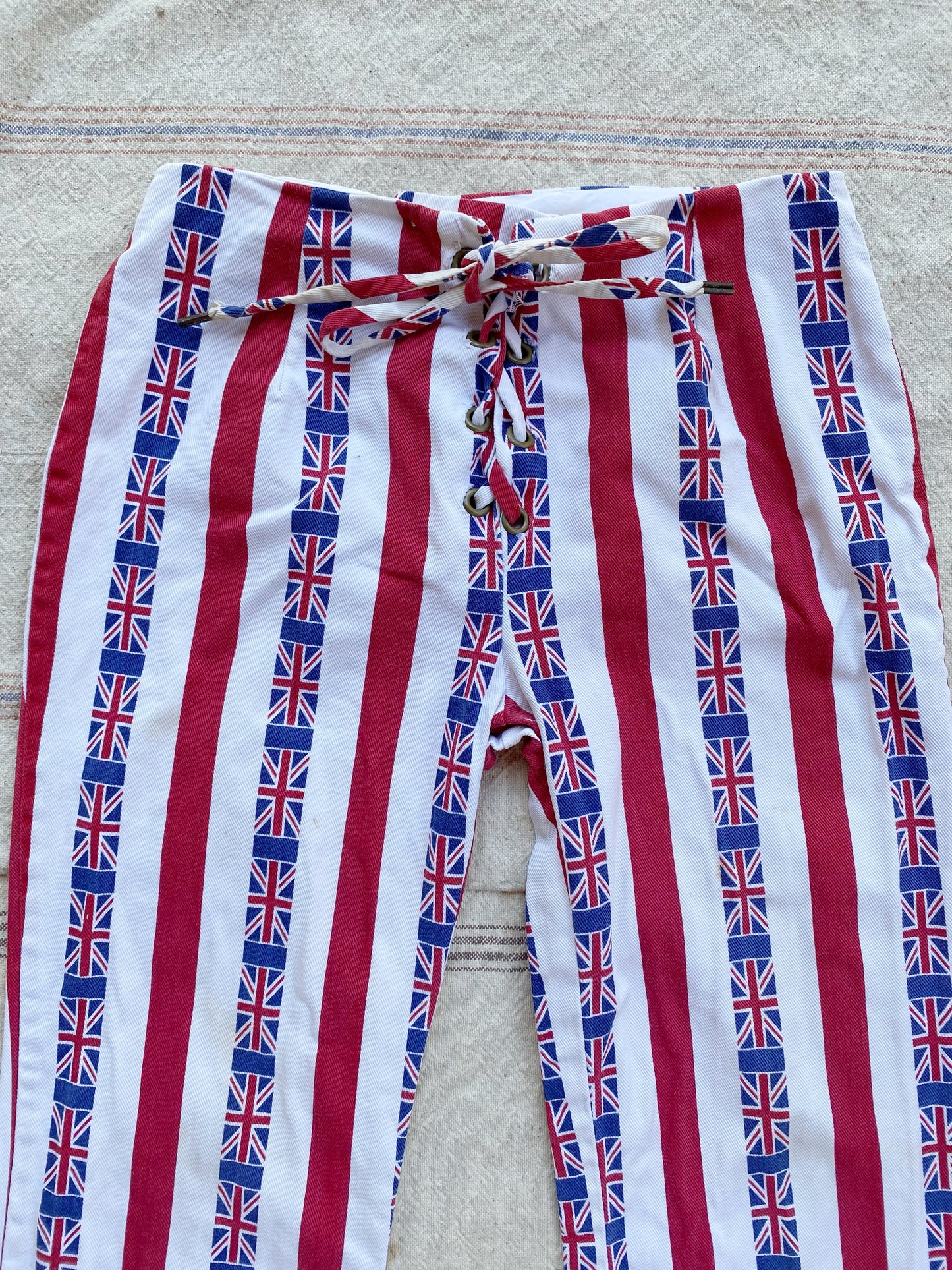 1960s British Flag Lace Up Pants- 6