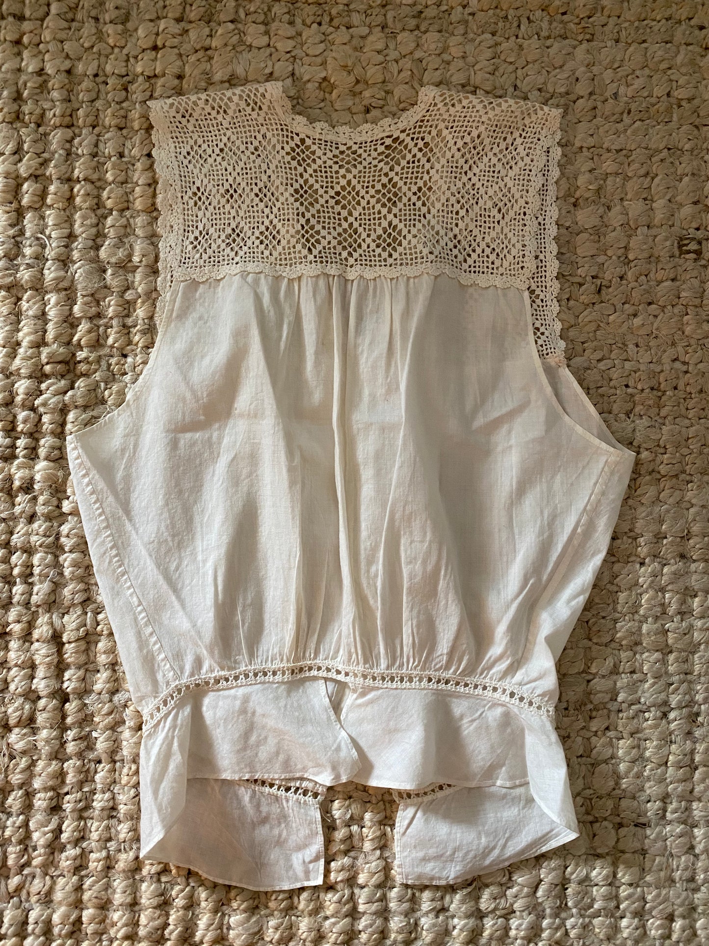 Darling Edwardian Crocheted Camisole- M