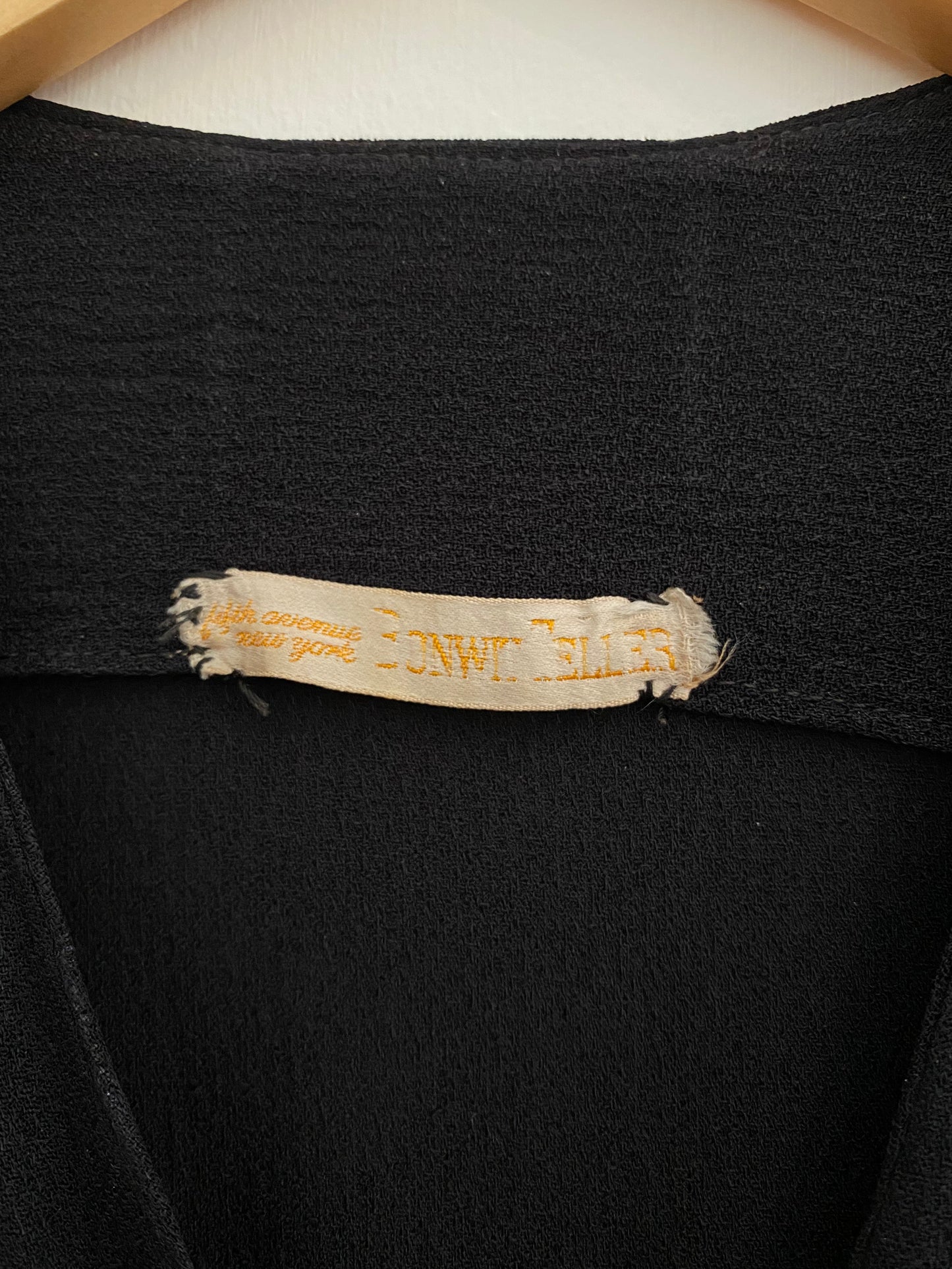 1940s Rayon Crepe Fringe Dress- 6/8