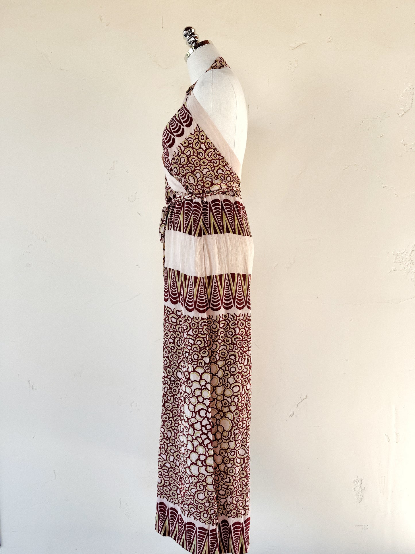 1930s Rare Avant Garde Deco Palazzo Beach Pajama Jumpsuit- S/M-M