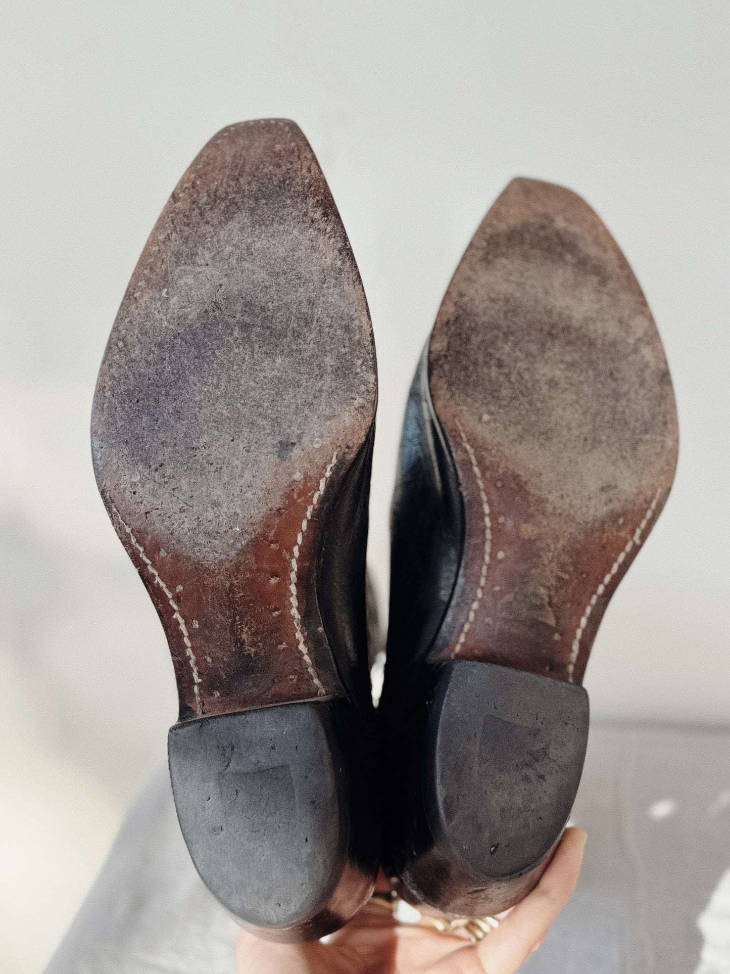 1960s Thunderbird Acme Pee Wee Cowboy Boots w/ Zipper- 9/9.5
