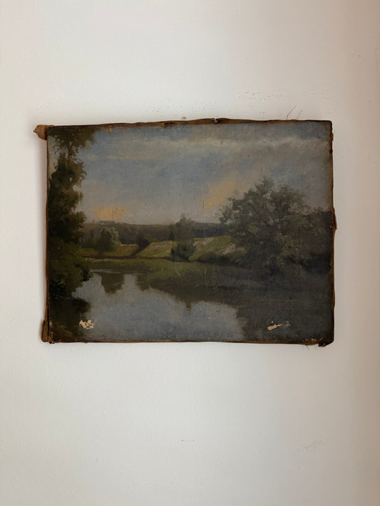 Early 1900s French Impressionist Landscape- 10 x 14”