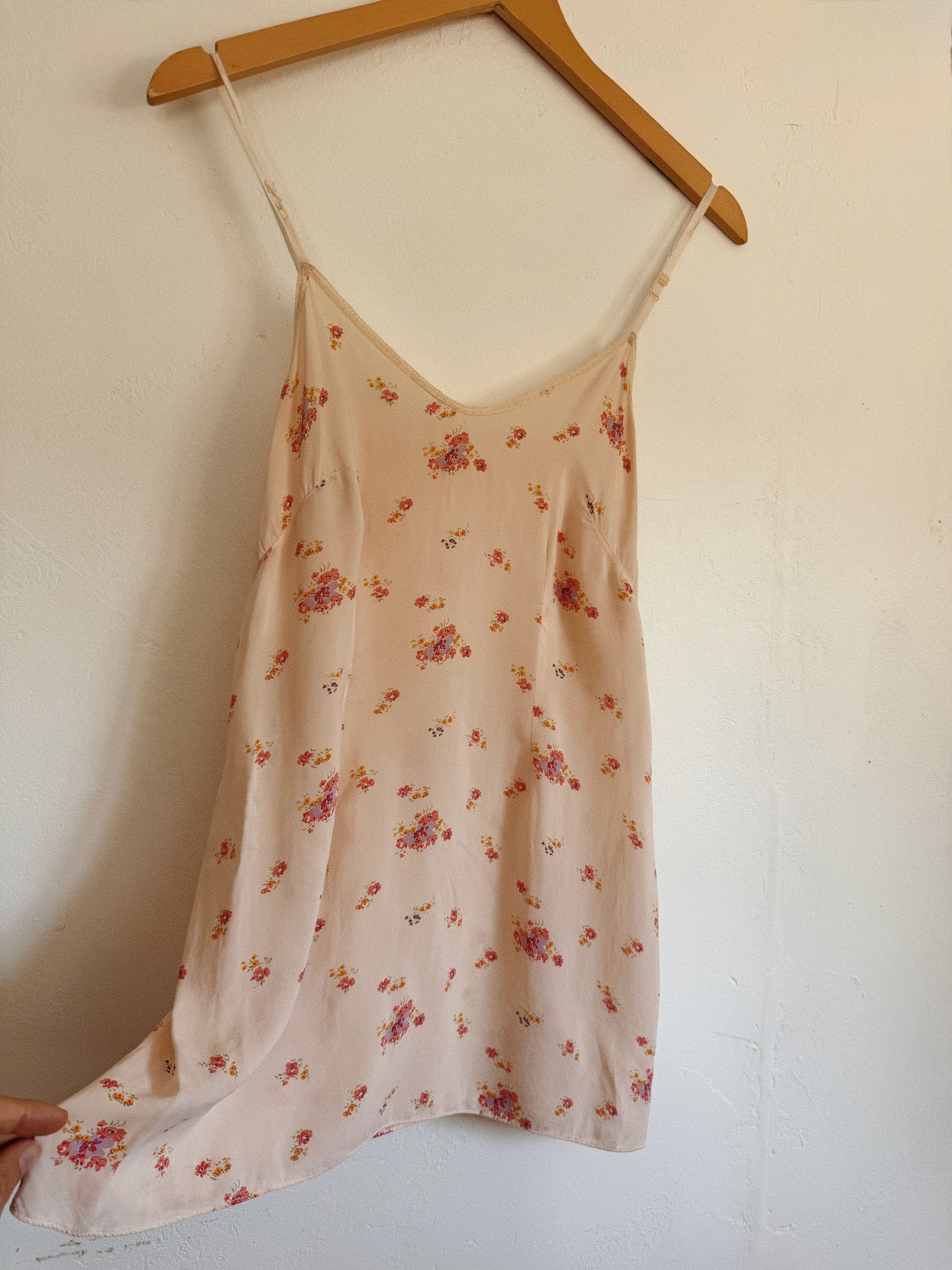 1940s Pink Floral Rayon Jersey Set- S/M-M