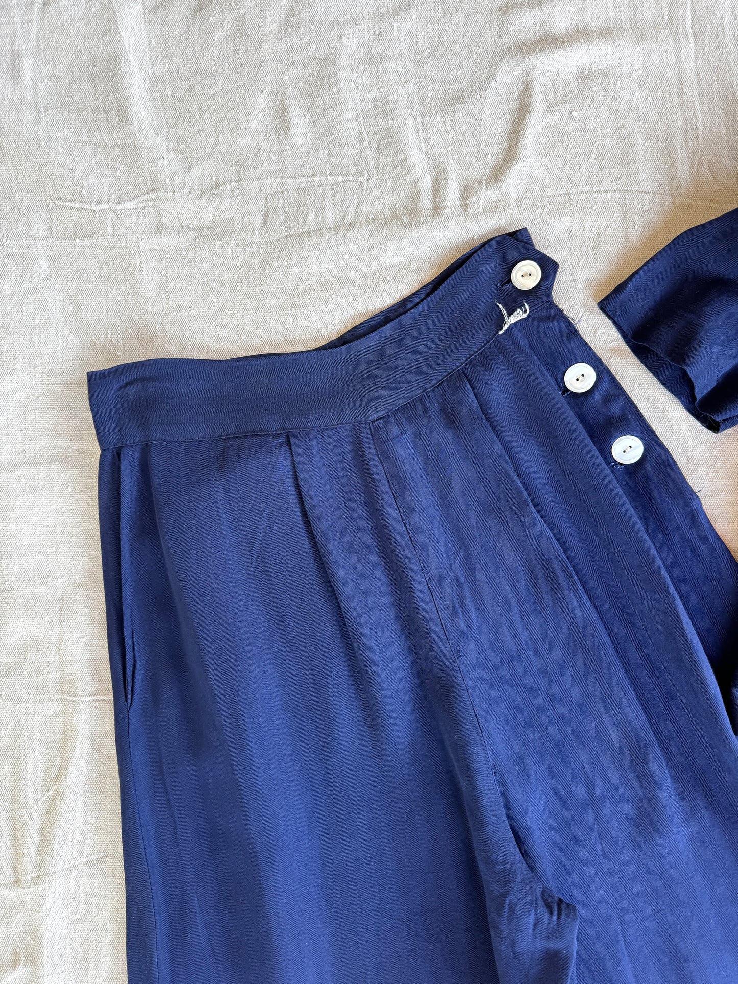 1930s/40s Herringbone Twill Women’s Sportswear Pant Set- S