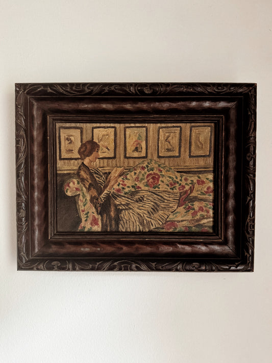 1920s/30s Petite Cheeky Interior Scene of a Young Woman- 7 x 9”