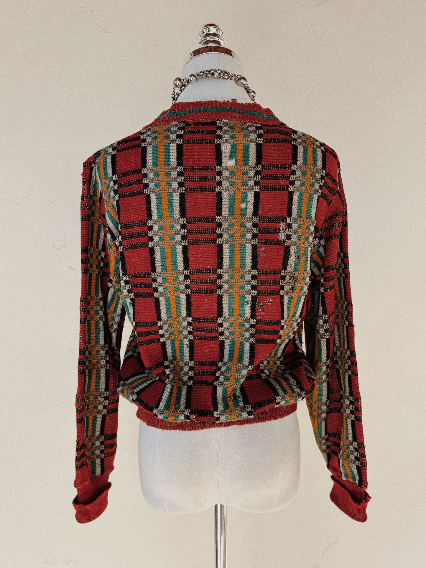 1920s Art Deco Worn Knit Sweater by Bradley- S/M-M