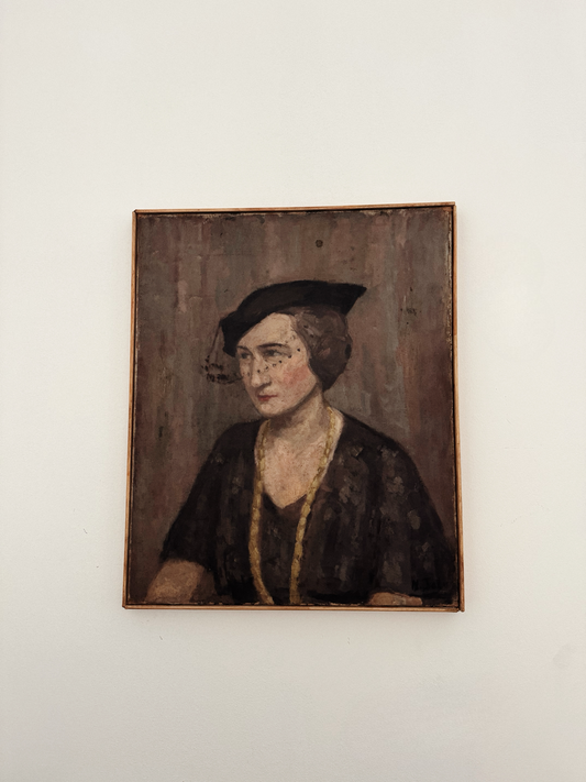 1930s Portrait of a Woman. Oil on Canvas. Signed- 25 x 20”