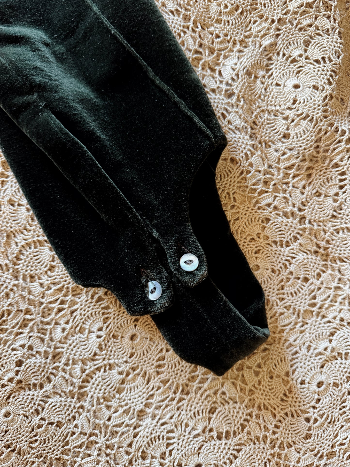 Vintage Romeo Gigli Emerald Velvet Stirrup Trousers- S