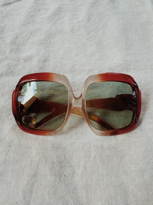 1970s Oversized Ombré Sunglasses