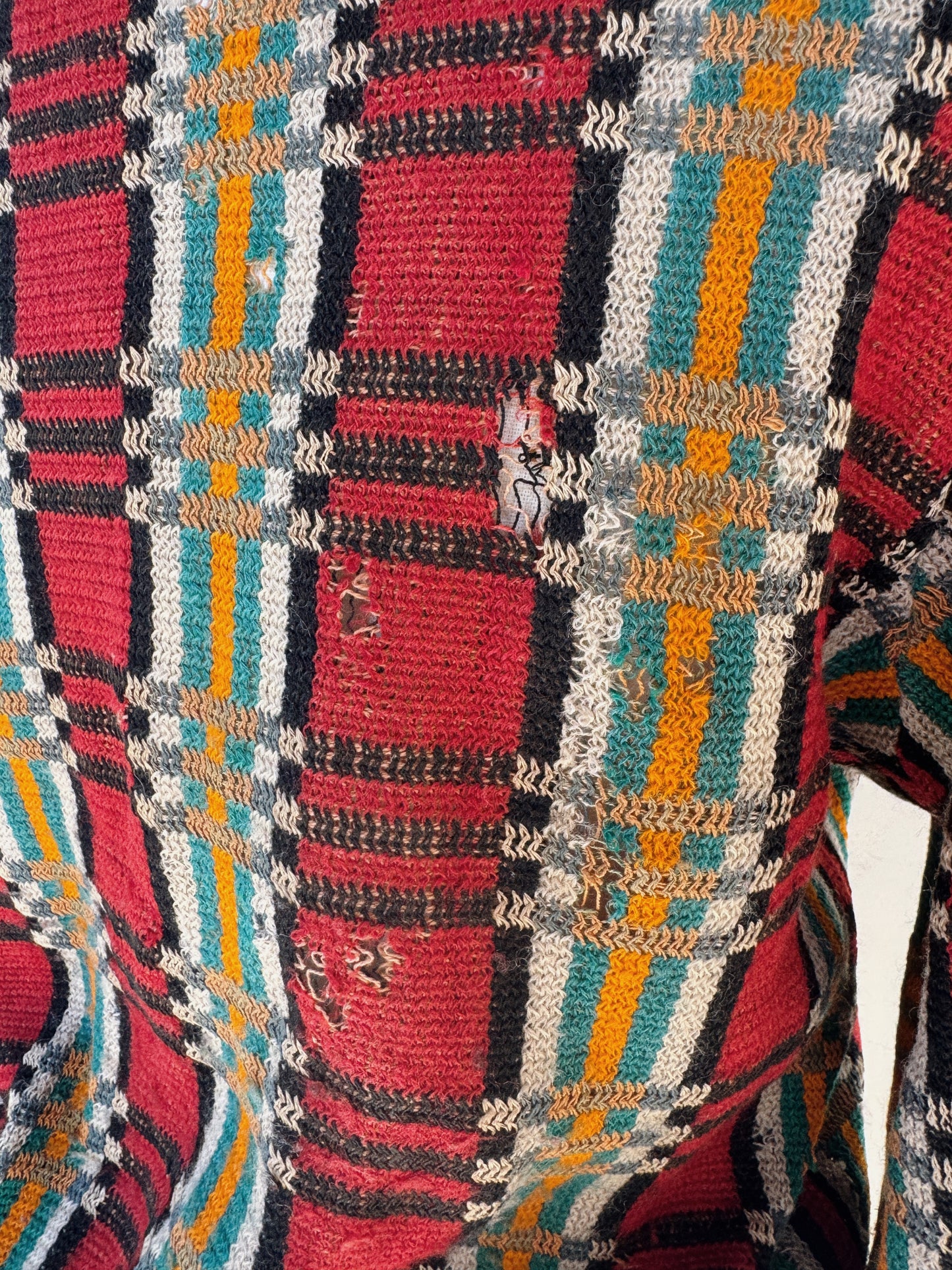 1920s Art Deco Worn Knit Sweater by Bradley- S/M-M