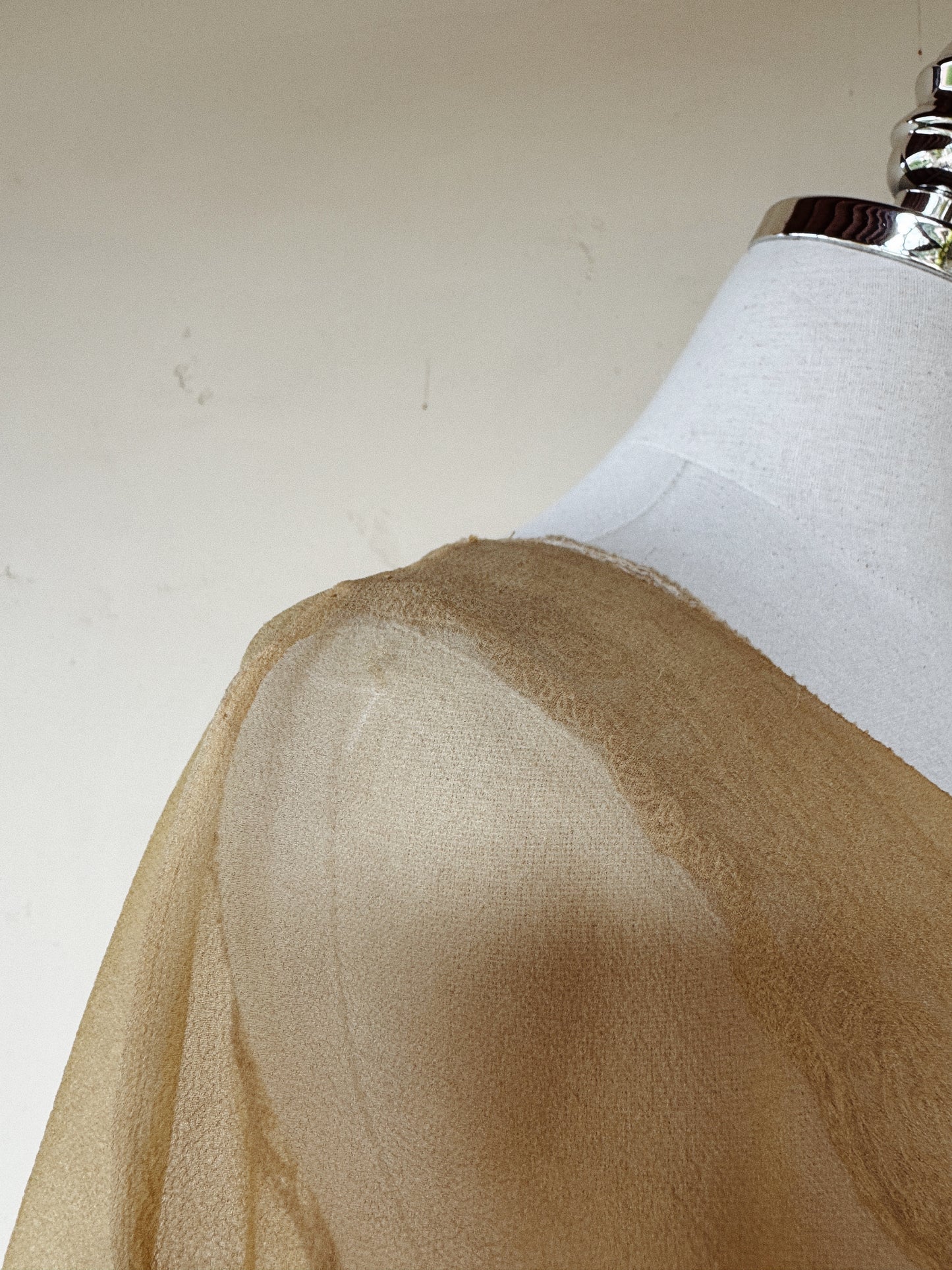 1920s Radiant Orange Ombré Silk Chiffon Ensemble- S/M