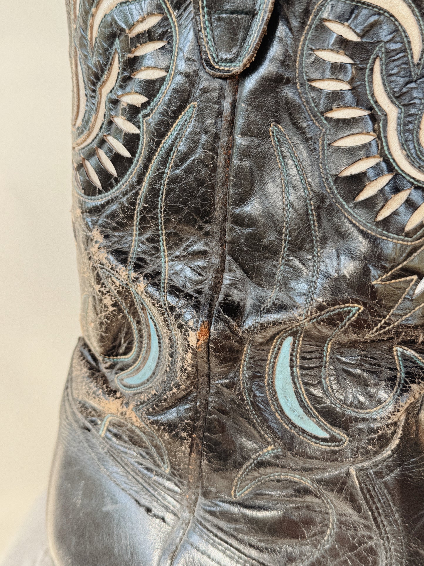 1960s Thunderbird Acme Pee Wee Cowboy Boots w/ Zipper- 9/9.5
