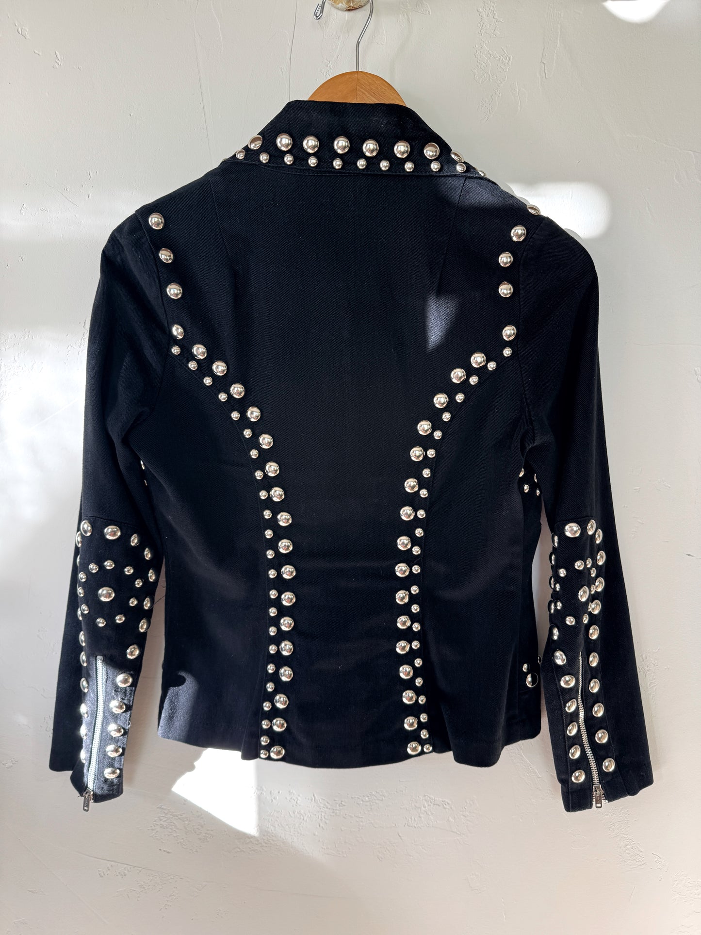 1970s Black Roncelli Studded Pant Set- S/M