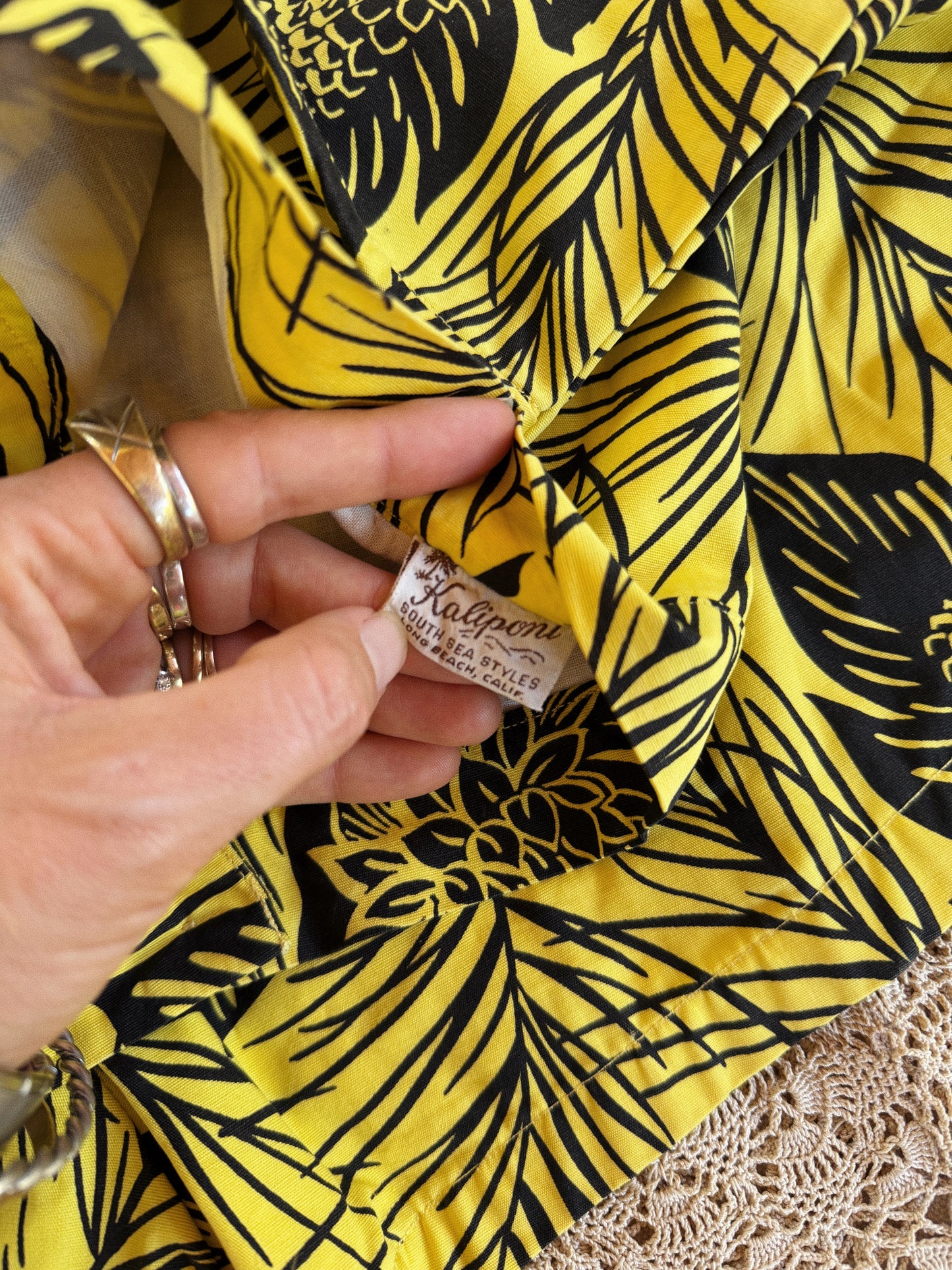 1950s Hawaiian Cotton Halter Play Set - M-M/L