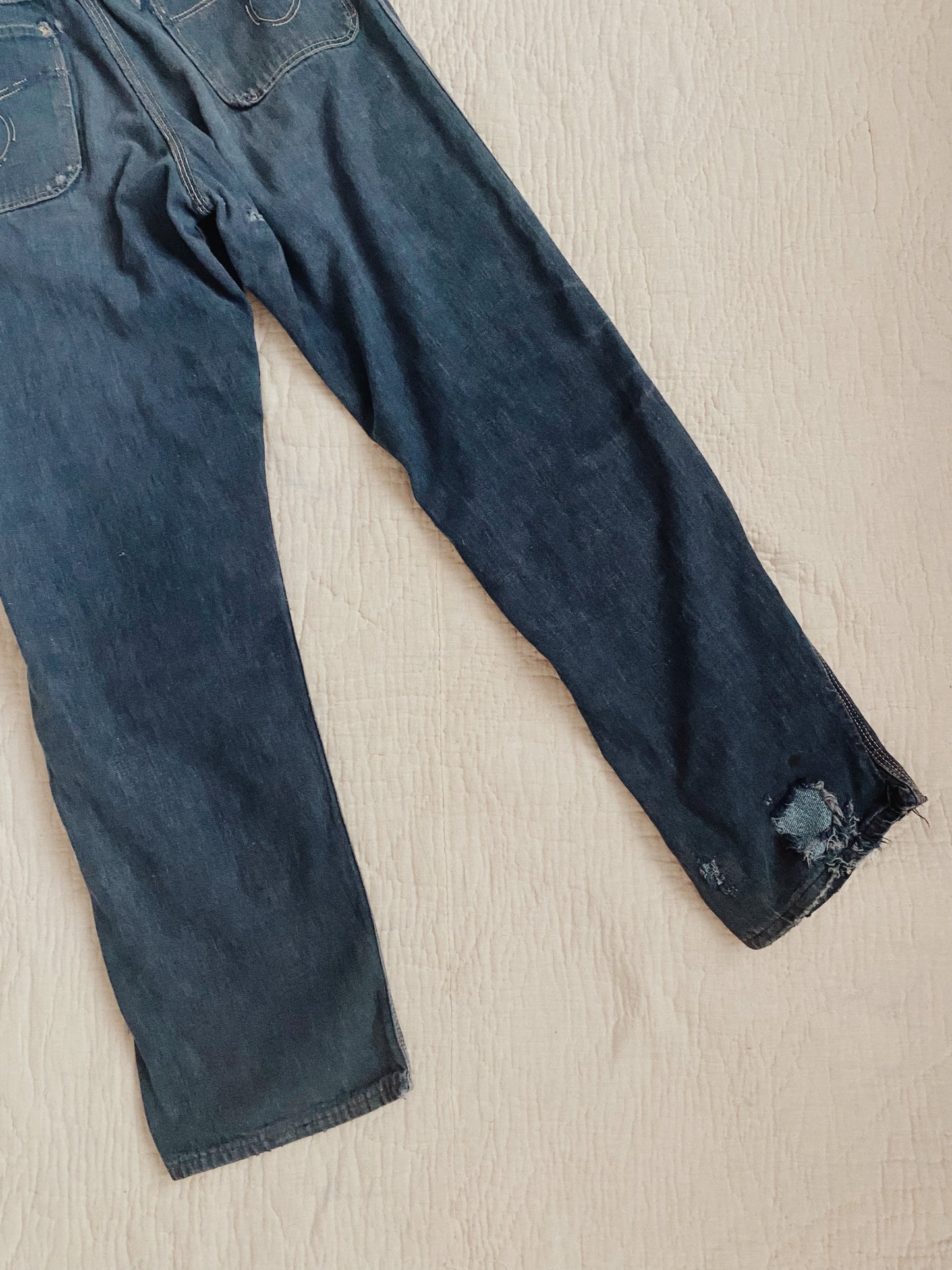 1950s Women’s Key High Waisted Denim Jeans- 29