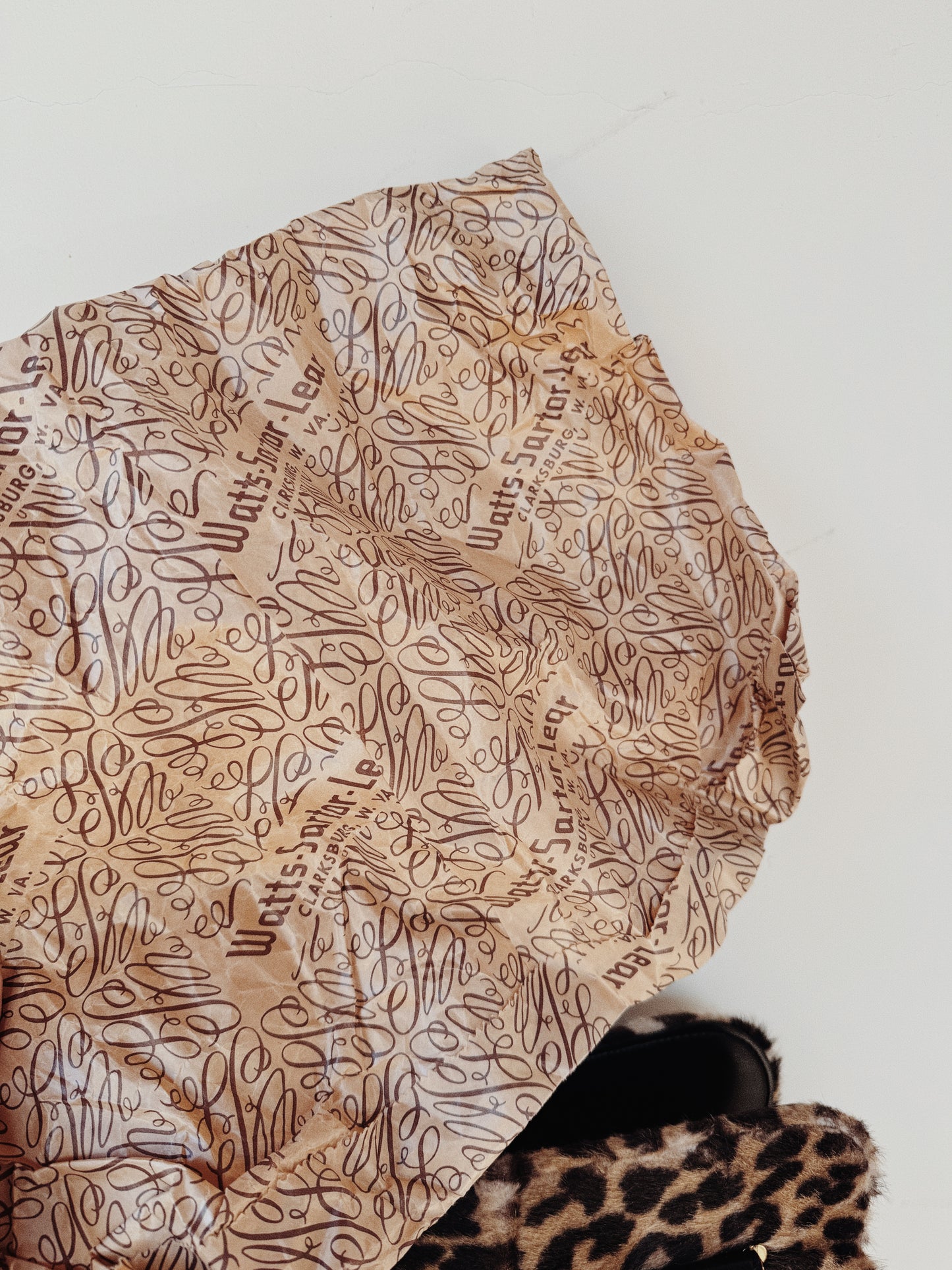 1950s Jumbo Leopard Faux Fur Handbag