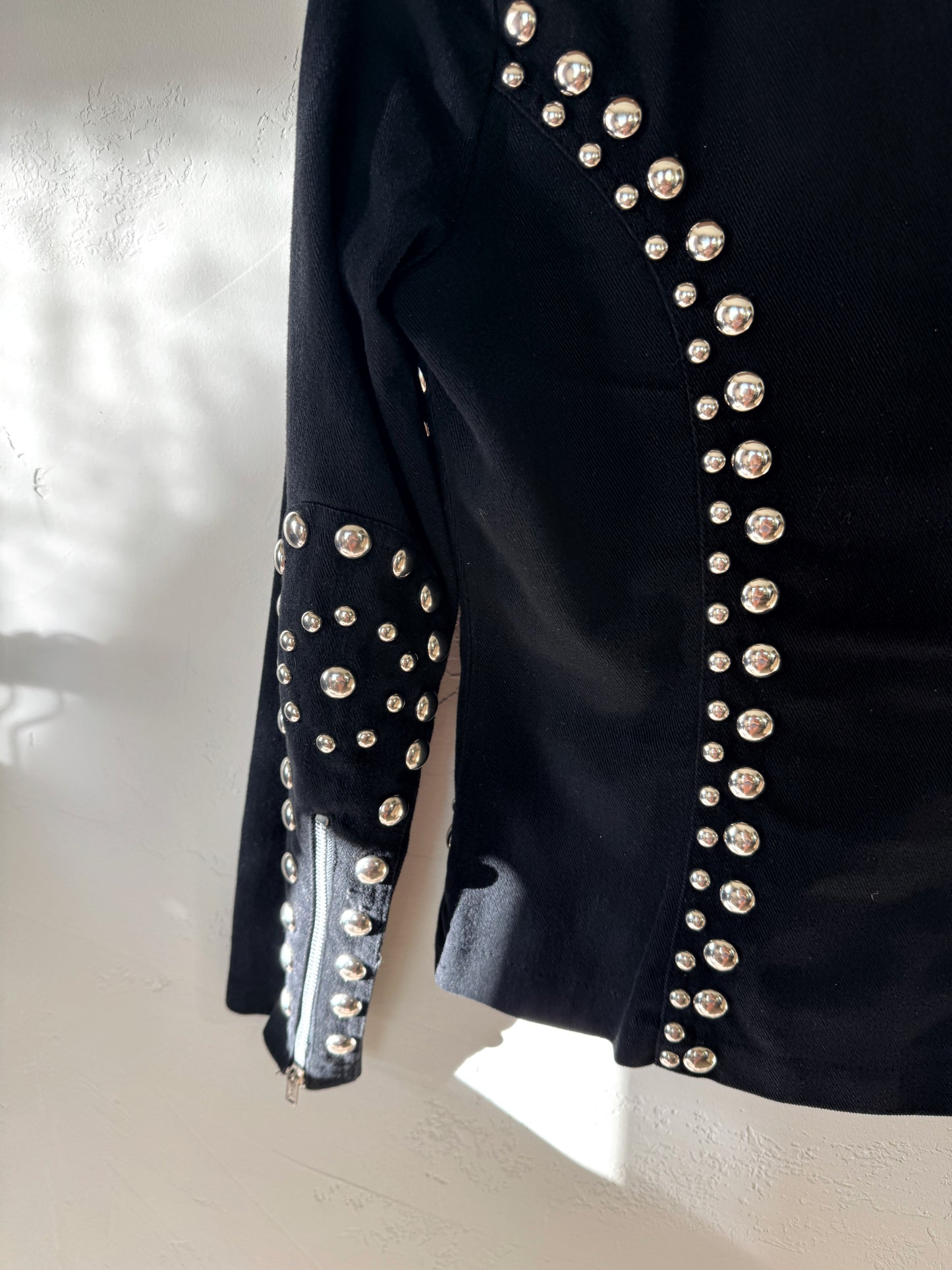 1970s Black Roncelli Studded Pant Set- S/M