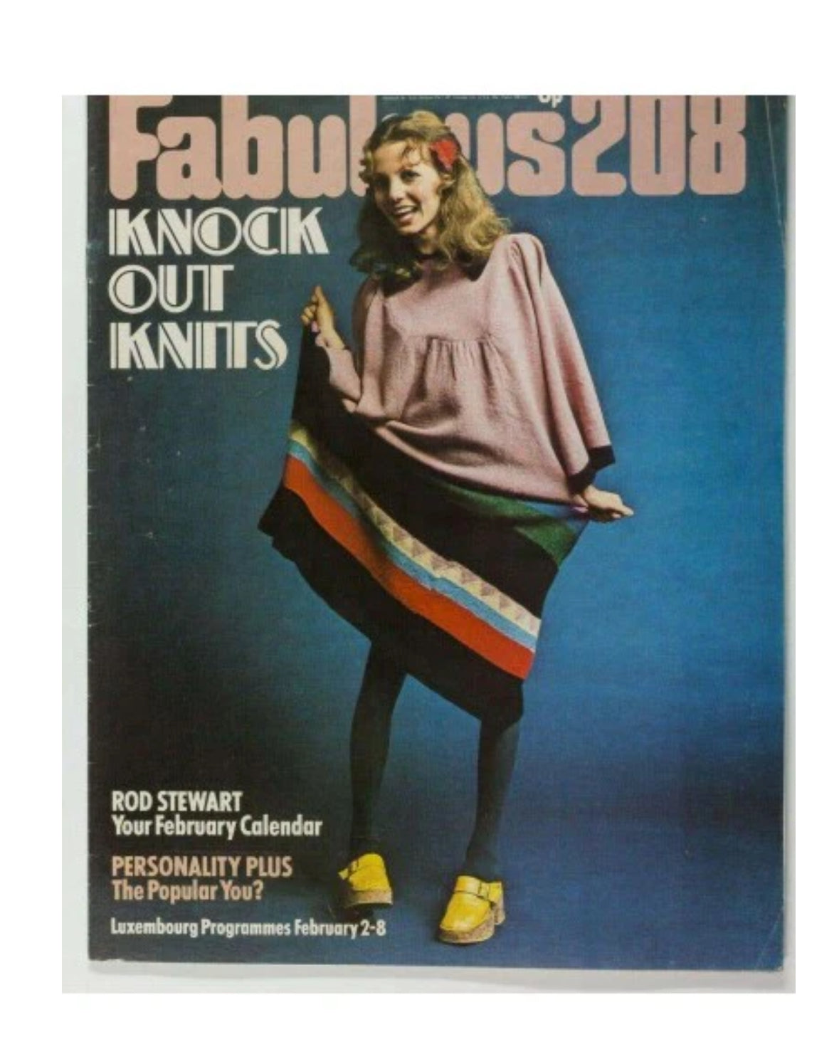 1974 Rare Alice Pollock Documented Knit Kaftan Dress w/ Bell Sleeves- M