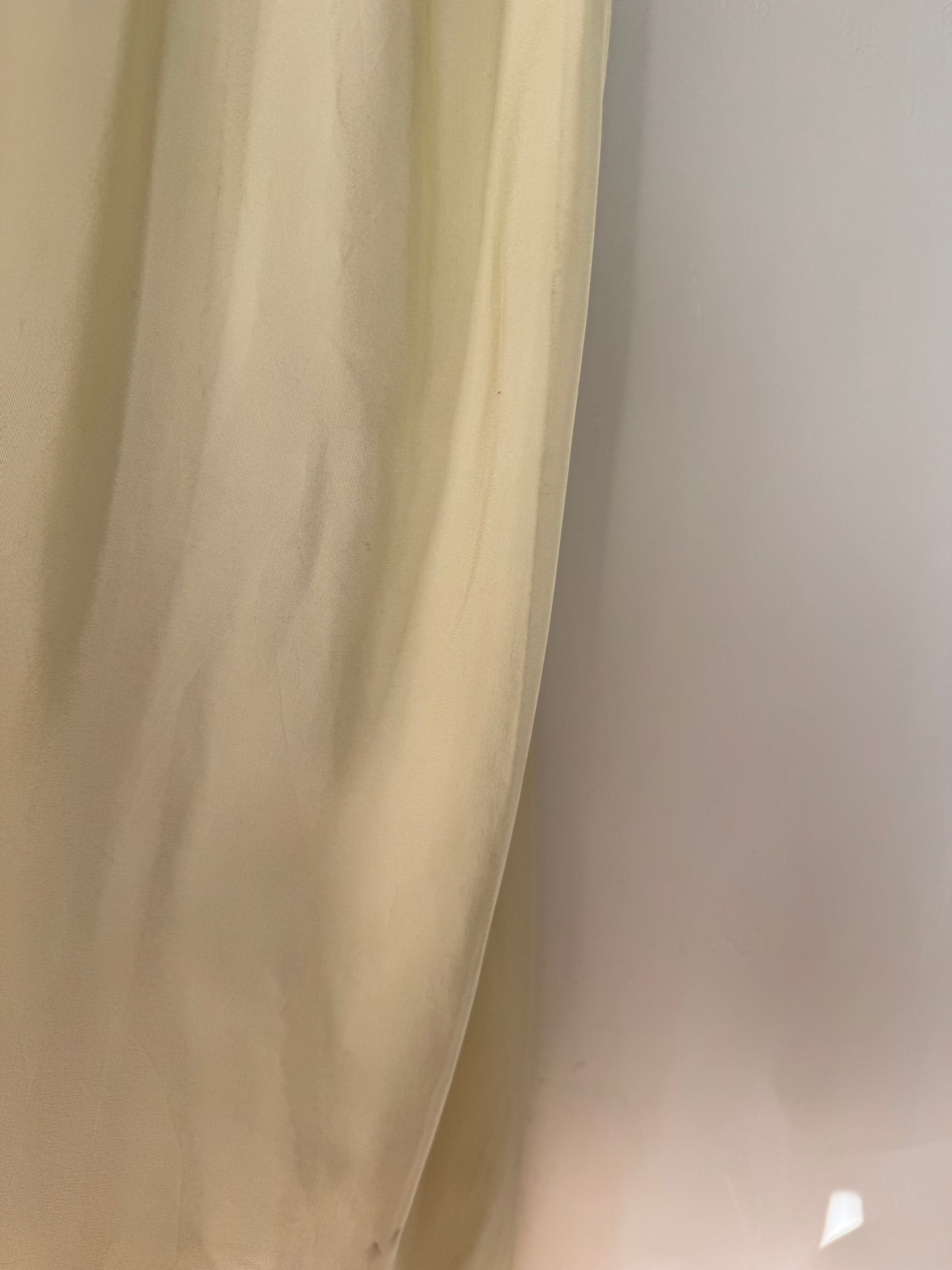 Antique Mint Green Silk Nightgown w/ Crocheted Yolk- S/M-M/L