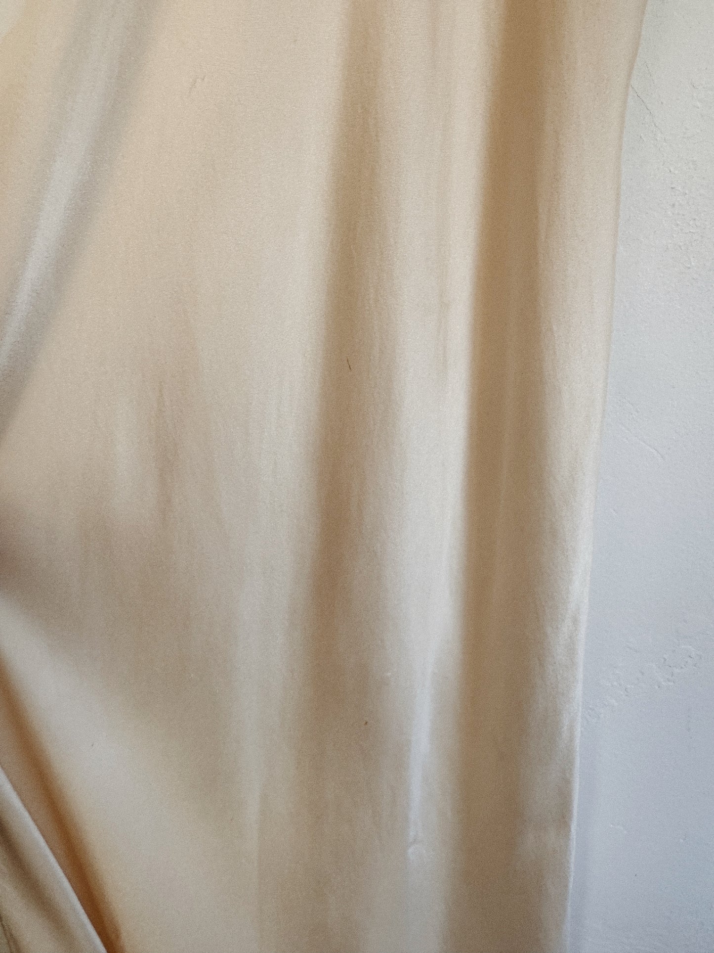 1930s Ivory Silk + Lace Tri Strap Slip Dress- XS/S