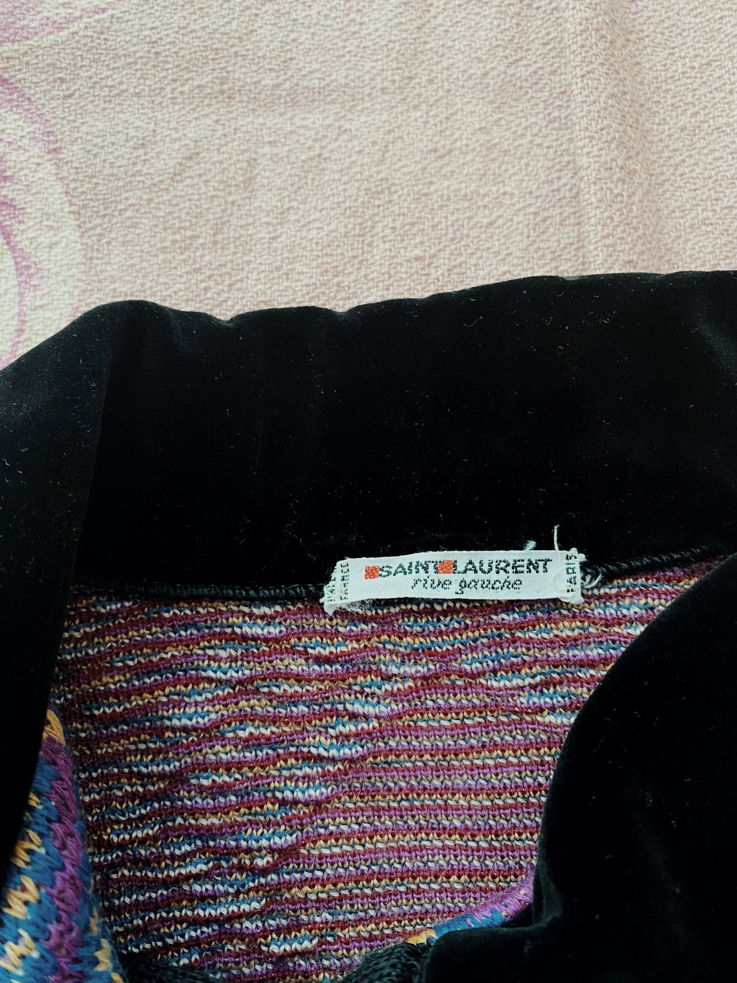 1980s Saint Laurent Rive Gauche Knit Puffed Sleeve Jacket- M/L
