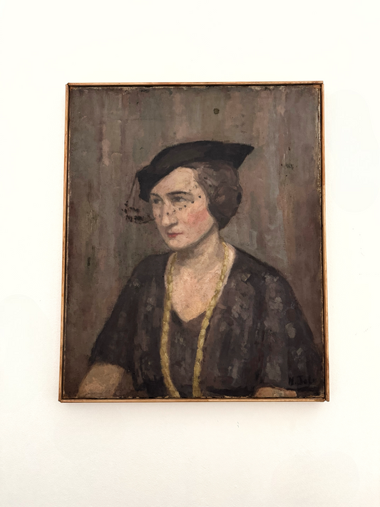 1930s Portrait of a Woman. Oil on Canvas. Signed- 25 x 20”