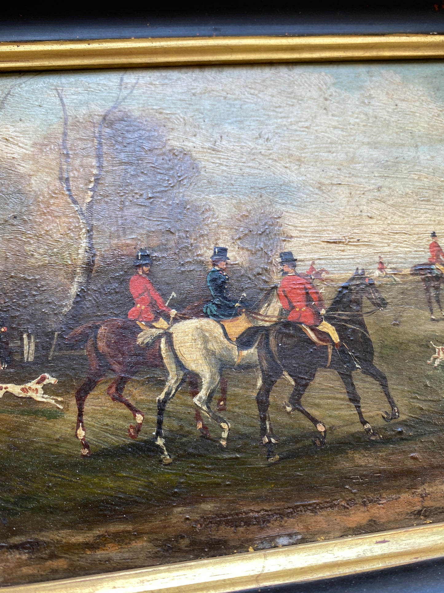 19th Century English Country Hunting Scene