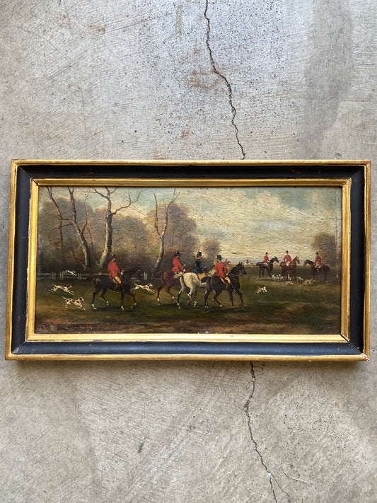 19th Century English Country Hunting Scene