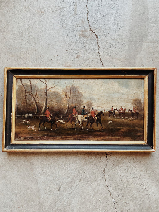 19th Century English Country Hunting Scene